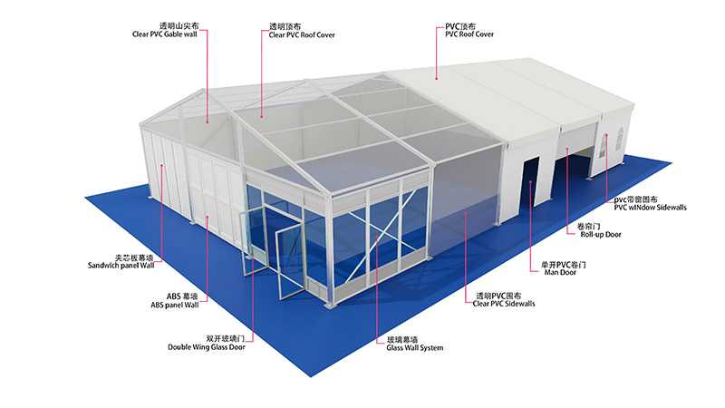 A-Frame Aluminum Alloy Warehouse Tent