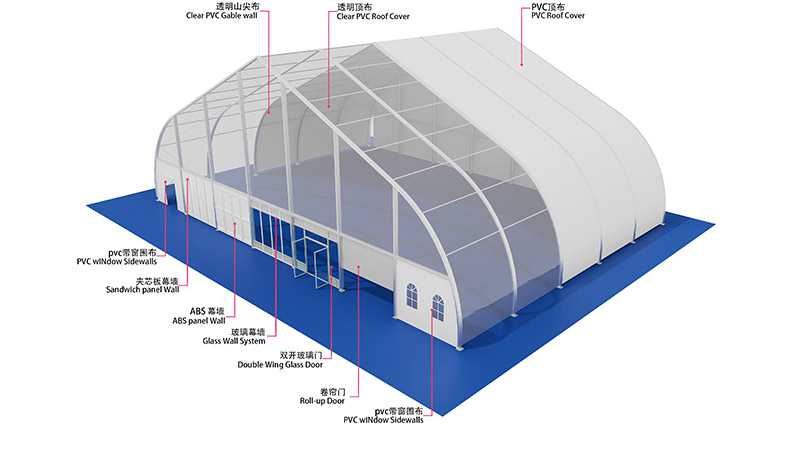 Curve Aluminum Alloy Warehouse Tent
