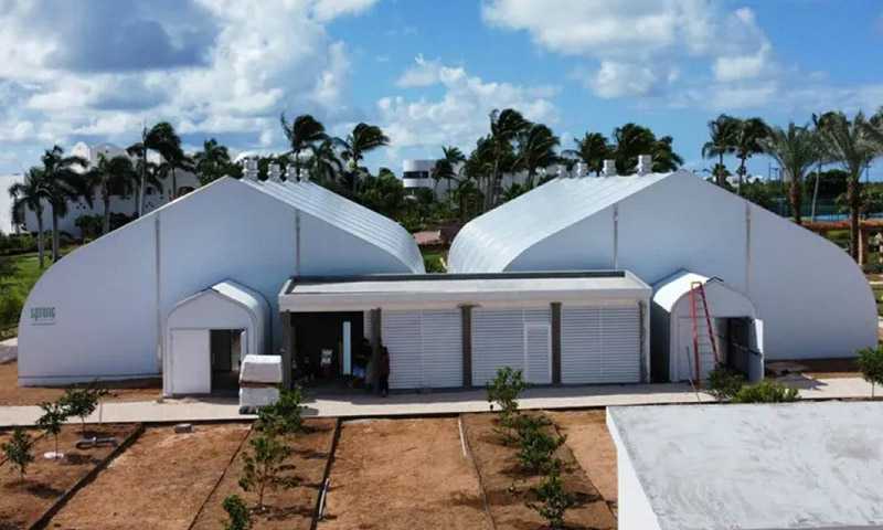 18×36m Agricultural Curve  Aluminum Storage Tent