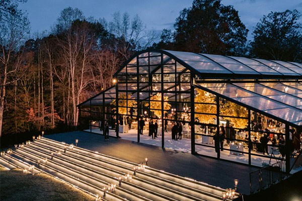 The Pros and Cons of Curved Top Orangery Tents Versus Traditional Clear Span Tents